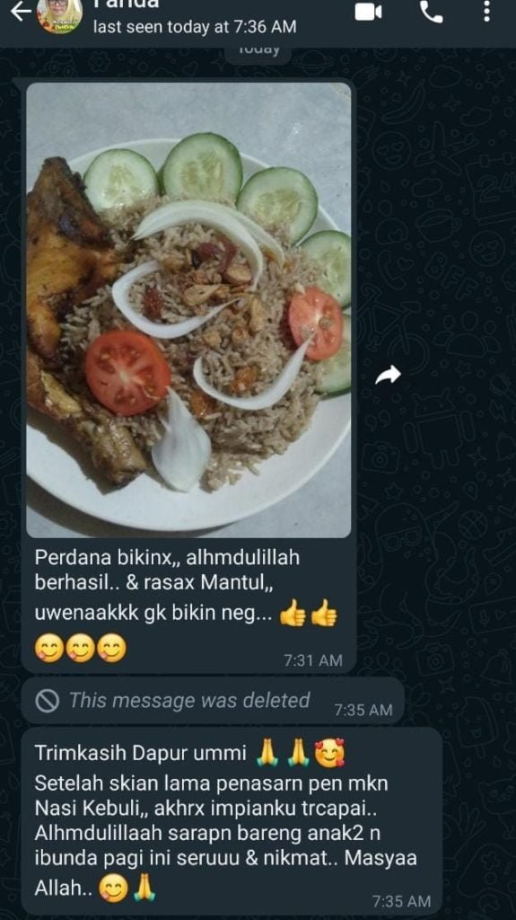 Baru pertama bikin, langsung sukses, kereen!